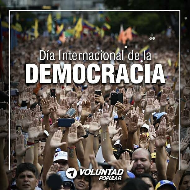 VP_Orlando's tweet photo. Hoy Día Internacional de la Democracia, los venezolanos reconocemos su importancia y valor para el desarrollo de los países, la anhelamos y luchamos sin descanso por recuperarla. Solo unidos lograremos derrotar por completo al régimen usurpador de Maduro. https://t.co/XpSFJrJ8gX