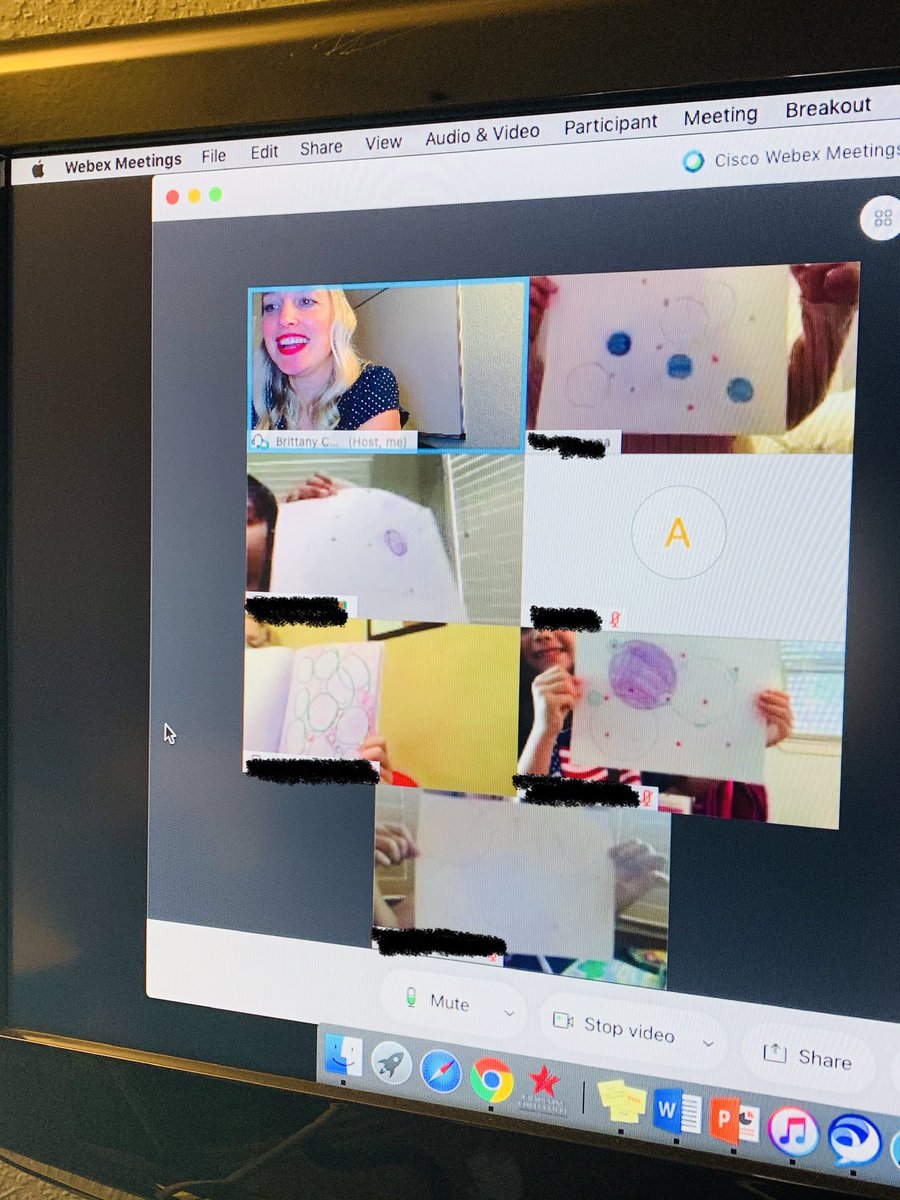 BESChapman1's tweet photo. Today we explored place value relationships and artwork by Kandinsky! Some girls wanted to stay and work on their artwork with me! Look at my goofy grin! #TexanTough #artsintegration #gcisdmath #remotelearning https://t.co/wrZswV1zHt