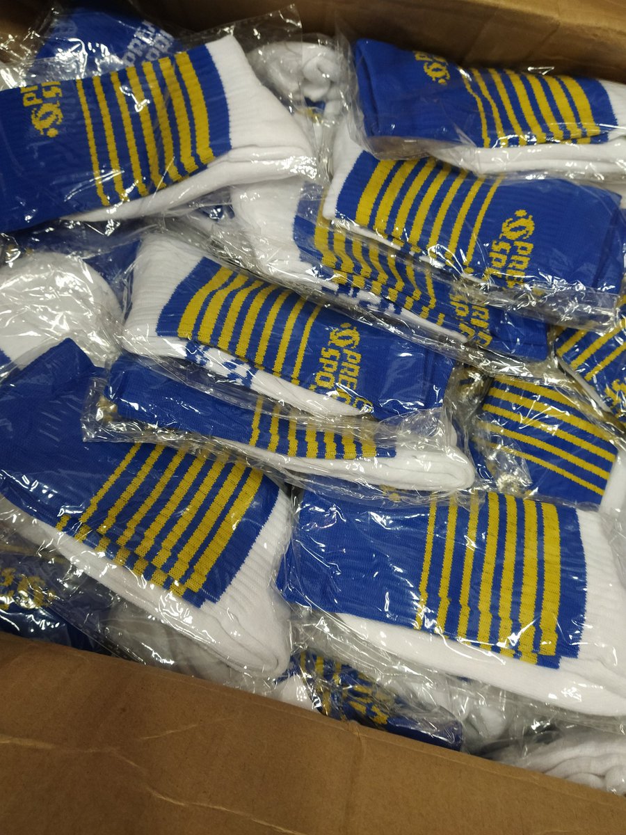 premsportcashel's tweet photo. Blue &amp; gold half socks back in all sizes (child's 8 up to adult 11)

#gaa #socks #tipperary #hurling #camogie #premiersports #halfsocks #2for15euro #cashel #shoplocal https://t.co/H94dkJ0MAG