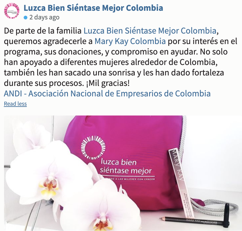 marykaycolombia's tweet photo. Felices de seguir pintando 🖌️🌸corazones de rosa💫💕 junto a Luzca Bien Siéntase Mejor Colombia🇨🇴
.
.
#MaryKayColombiaTeCuida #LuchaContraElCáncer https://t.co/X15g6BKX7q