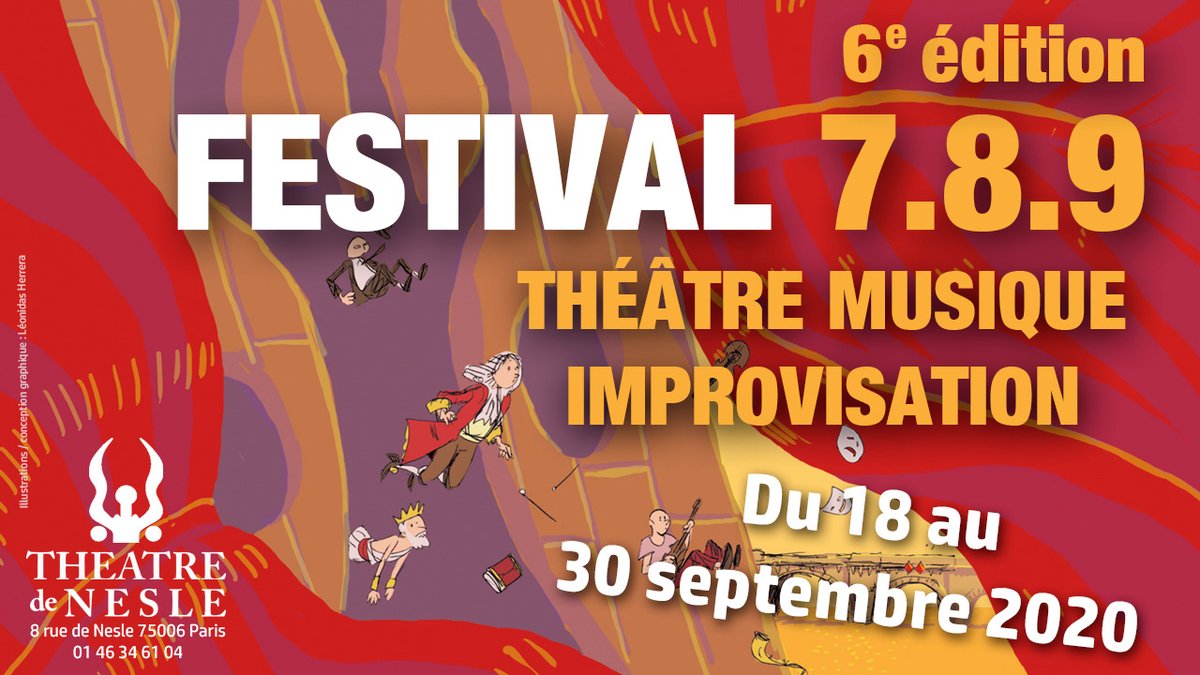 Filigrine's tweet photo. Bonne nouvelle, la 6e édition du #Festival 7.8.9. aura bien lieu du 18 au 30 septembre 2020, à #Paris, au #théâtredeNesle !
https://t.co/tiZEmzmpD6
#théâtre #spectacle #spectaclevivant #musique #spectaclesmusicaux #improvisation @Toutelaculture https://t.co/cahaPI2eF8
