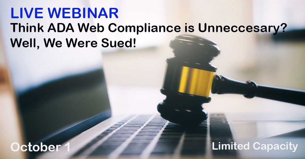 pubwiseio's tweet image. Join us for a free webinar where we are candid about our brush with the law!  Oct 01 at 2pm et 
Learn More &amp;amp; Register: pubwise.io/adacompliance

#HeaderBidding #ProgrammaticAd #DigitalMarketer #Publisher