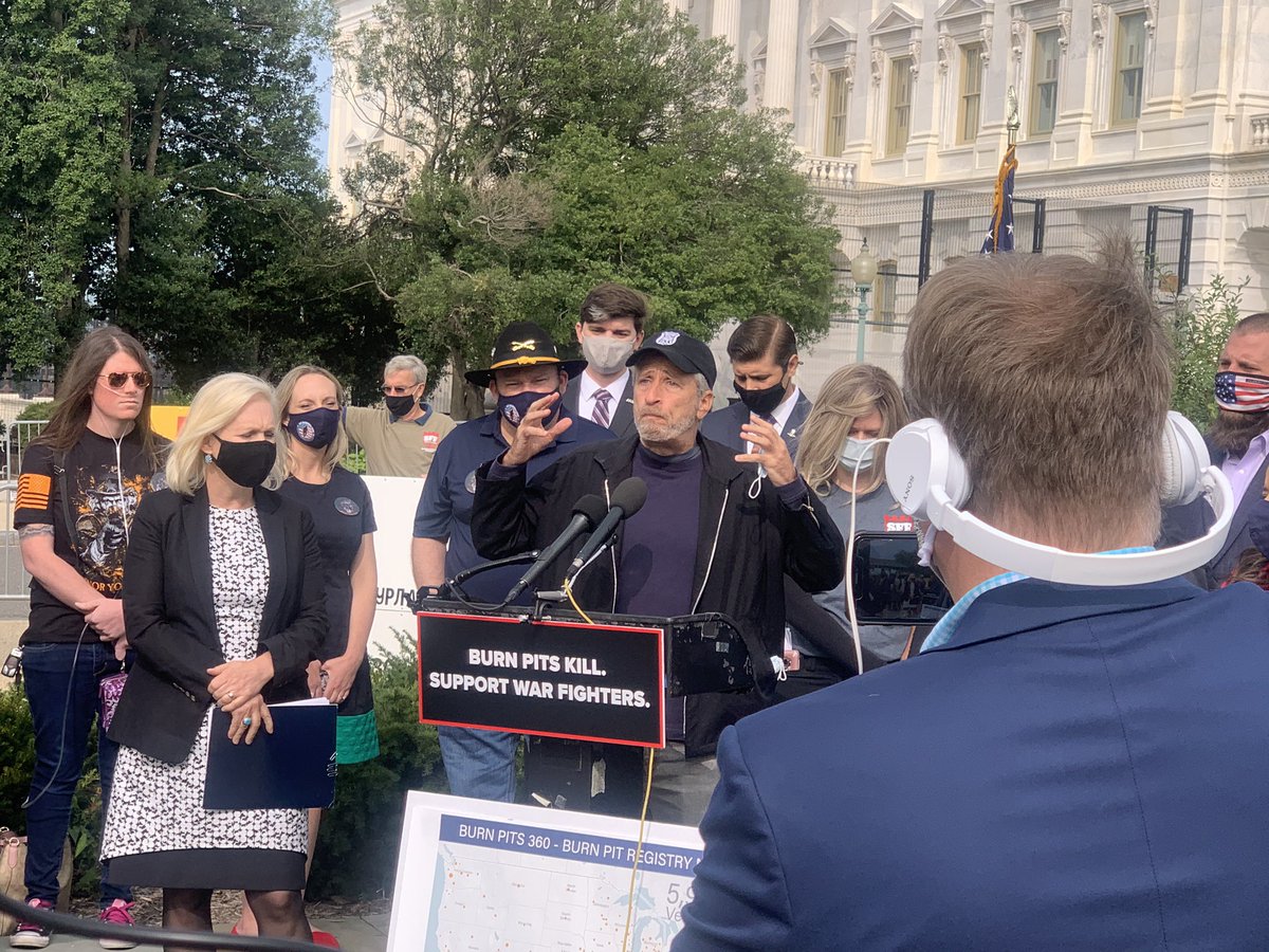 “The truth is that it’s not about science; it’s about money. We always have money for war but not for the war fighter. We support the troops but not when the troops need support,” #JonStewart 
#BurnPits #WarFightersBill