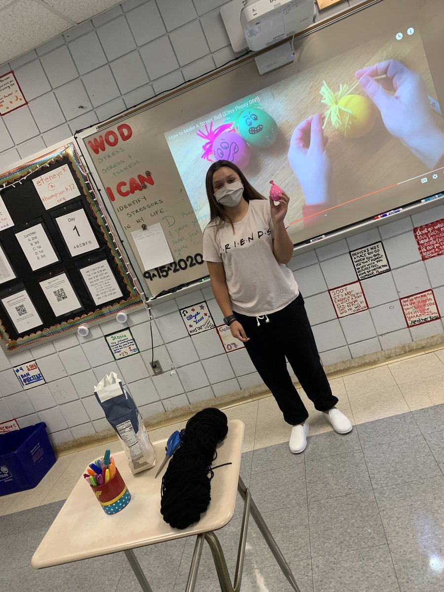 First unit every year: mental health. Even more important this year. Stress ball lab looked a little different in 2020, but still a good time.