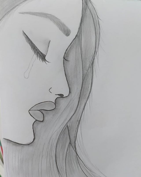 How to Draw a Face of a Girl in Surrealism Way | Easy Pencil Sketch | by  tag moj | Medium