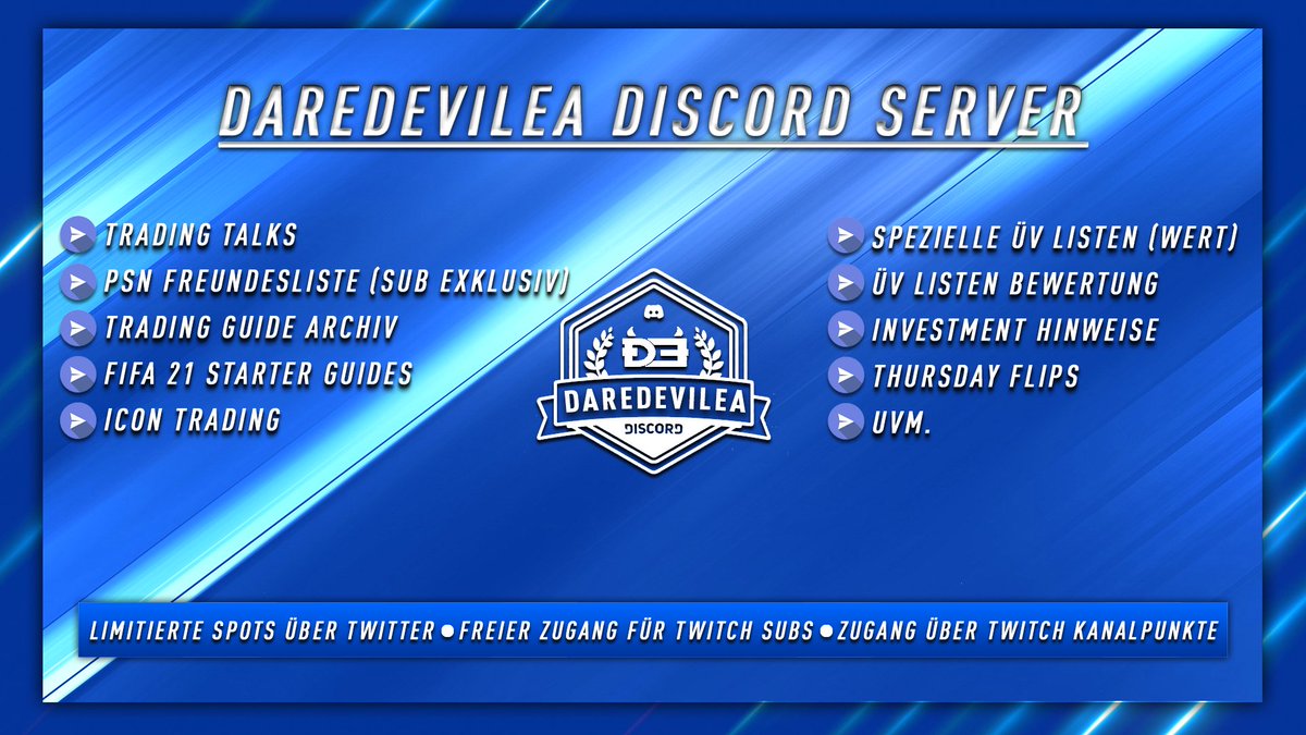 Der Content startet ab morgen im Discord! 

Ich verlose nun 10. Twitter Spots!

✅Folge mir
 ♥️ Like den Beitrag
🔄Retweete den Beitrag

Gewinner werden gegen 20/21 Uhr bekannt gegeben und erhalten Zugang via Twitch DM.