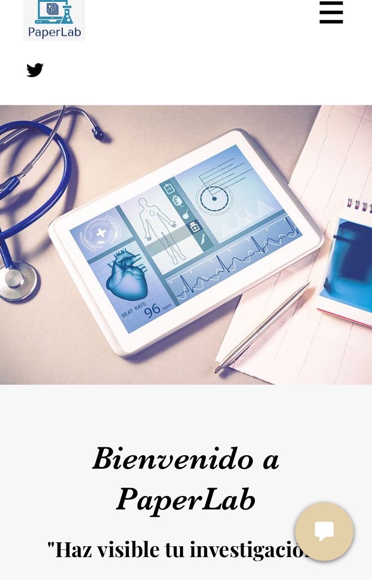 PaperLab2020's tweet image. Visita la página web de PaperLab para obtener información sobre nuestro soporte científico-técnico en cualquier área de investigación biosanitaria paper-lab.wixsite.com/website