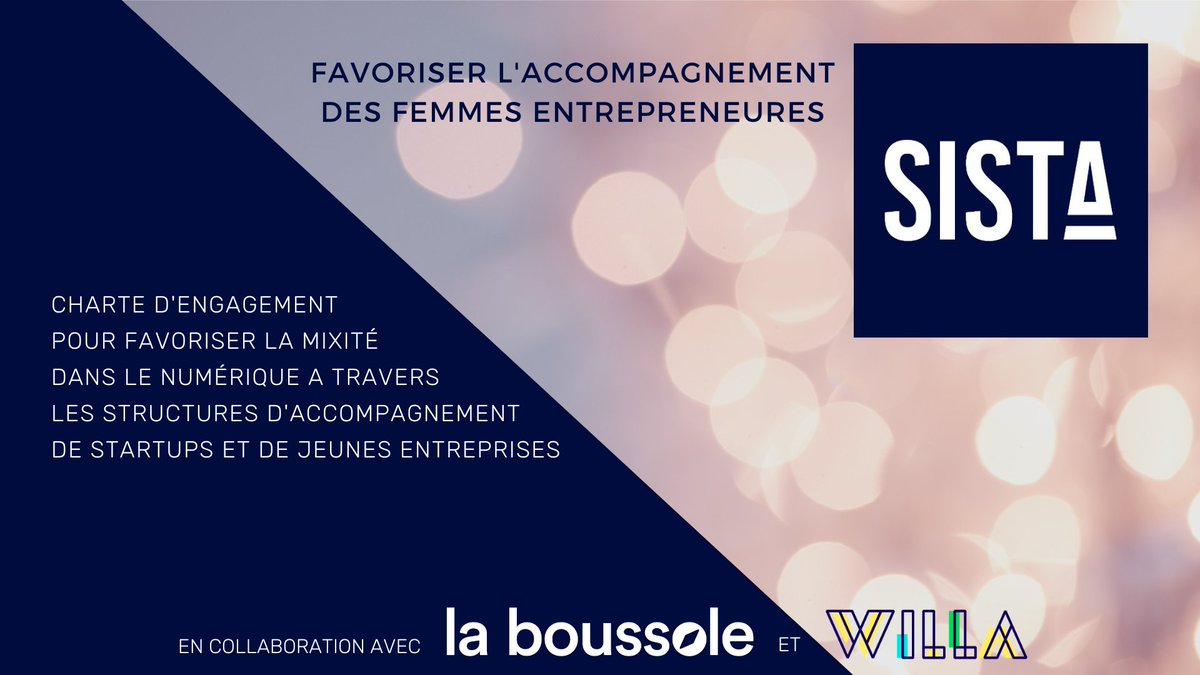 Join_LaBoussole's tweet photo. les incubateurs et accélérateurs s’engagent à leur tour pour plus de mixité dans l'écosystème tech ! 
Annonce aujourd'hui de la sortie de la Charte @wearesista #accélérateurs au #FDDay2020 ! Signature le 15 octobre chez @Willa_off : rejoignez le mouvement 💪 ! https://t.co/Oig0iNU4kx