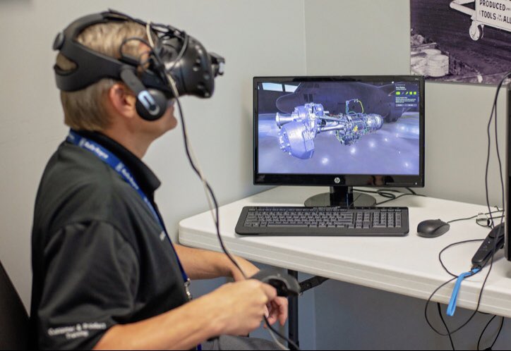 RollsRoyceNA's tweet photo. We are excited to launch our new Virtual Reality Maintenance Training Software for AE2100 engines powering C-130Js. https://t.co/rOPQTHKUie https://t.co/J480S4QL2u