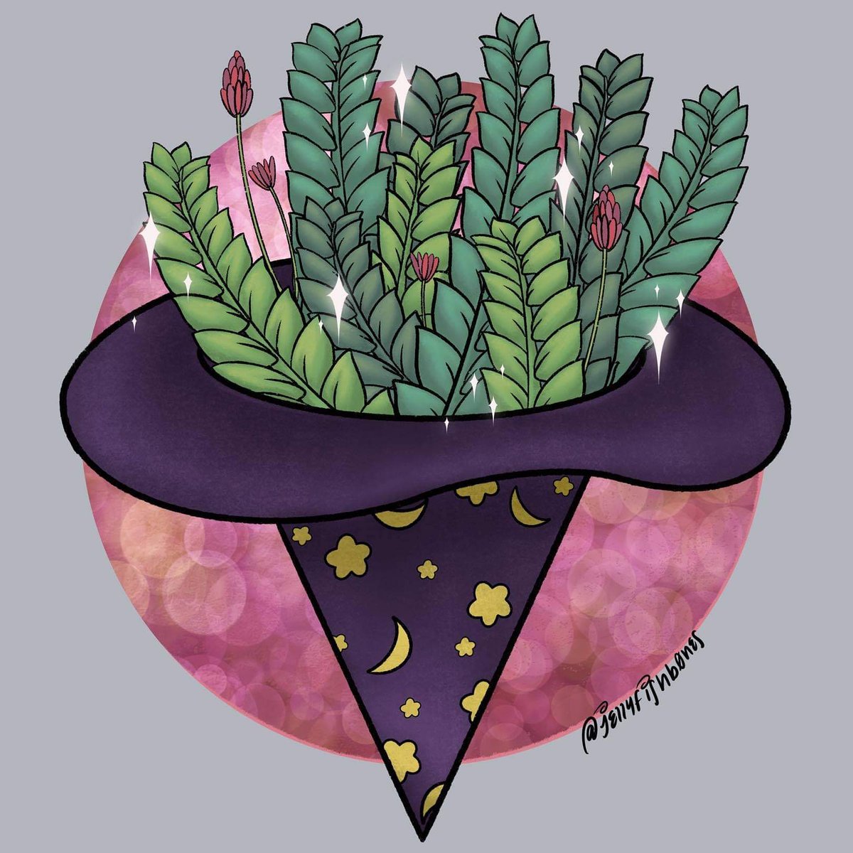 Is this how you make plant art spooky? 🌿🕷🍂🍁🦇🤷