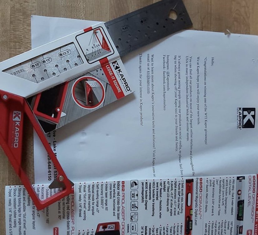 wtihub's tweet photo. Here’s a shoutout to a few recent @KaproTools #winners.
Congrats tacookie manthemaintenance & shariannesteptoe on these great wins!
Hope you’re enjoying your new #tools 🧰
#wtiwinner #kapro #level #giveaway https://t.co/jut7KUi6XG