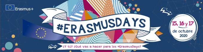 sepiegob's tweet photo. 🔝 Participa en #ErasmusDays, la campaña de celebración europea para difundir los proyectos del programa #ErasmusPlus

🗓️ 15, 16 y 17 de octubre del 2020

¡Participa en esta iniciativa europea 🇪🇺! 

ℹ️ https://t.co/jWJDebNTWH
👉 https://t.co/Wt63bhxsda https://t.co/4isF8m85cQ