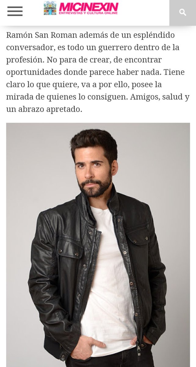 <a href="/ramonsanroman/">Ramón San Román</a> uno de los nuestros. Nos cuenta su opinión sobre la profesión que tanto ama, los métodos creativos que usa y sus proyectos.
Es la primera entrevista de la temporada, me haría mucha ilusión que te la leyeras 🤪 en...
👇👇👇👇👇👇👇👇
micinexin.net/2020/09/09/ram…