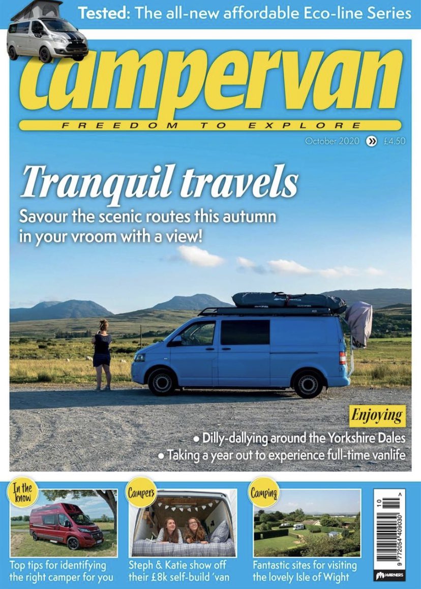 🤩🤩🤩Exciting times!! 🤩🤩🤩

We have been featured in <a href="/Campervan_Mag/">Campervan magazine</a> once again. 

In this months issue we talk about our first month on the road traveling around the UK! 

The Digital issue is now avaible online and the physical copy is available on Thursday!