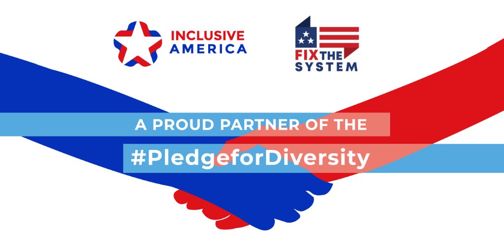 FixTheSystemUS's tweet image. Our government is stronger when it is truly of, by, and for the people. We’re partnering with
@InclusiveUS to ensure diversity, equity, and inclusion at every level of our government.
Urge candidates to #PledgeForDiversity. Learn more: PledgeForDiversity.org