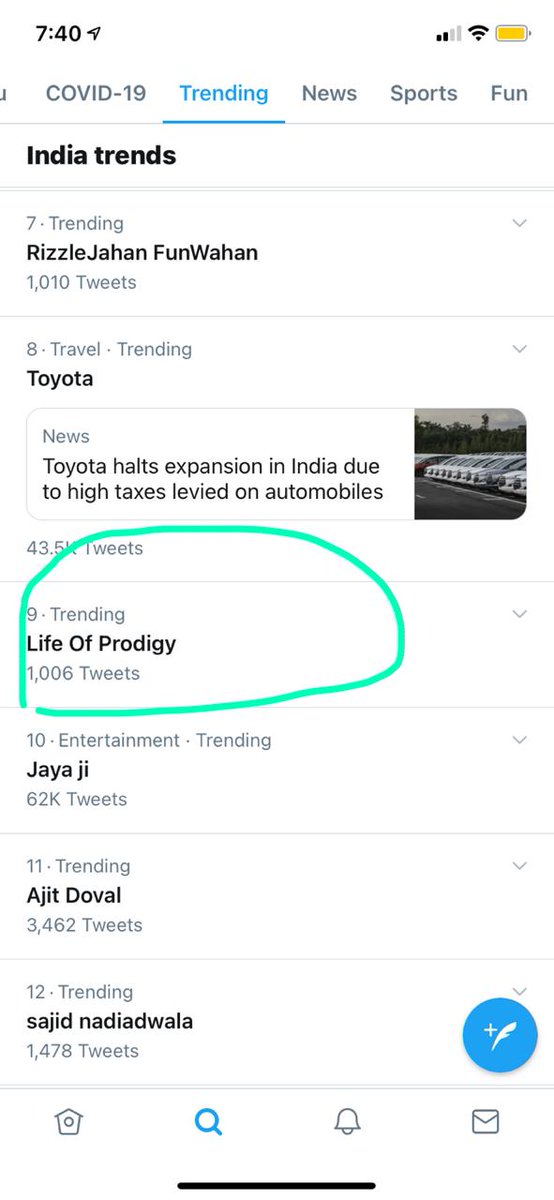 rollingprodigy's tweet photo. Trending #9 In India #LifeOfProdigy https://t.co/LQfzKFGvaS