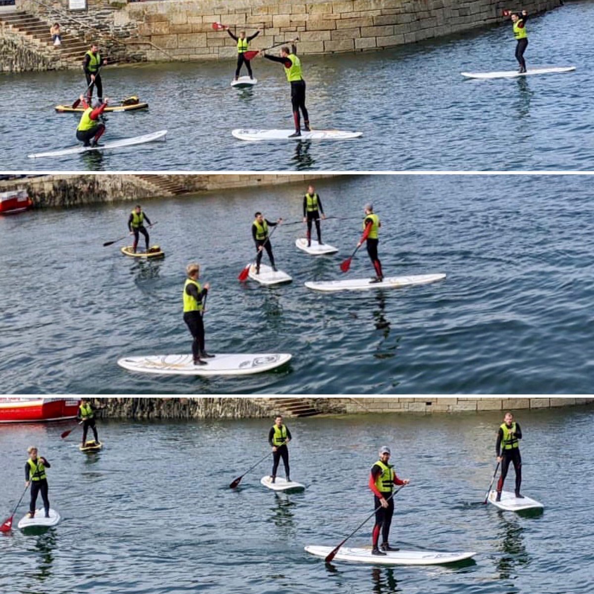 NAVYfit's tweet photo. Members of @HMSDuncan Ships Company (classed as one household), have this week been taking part in some Challenging Activities including Stand Up Paddleboarding and grassroots Surfing at Culdrose Water Sports Centre
#NAVYfit #HMSDuncan #challengingactivities #grassroots https://t.co/mYeC4JyXYd