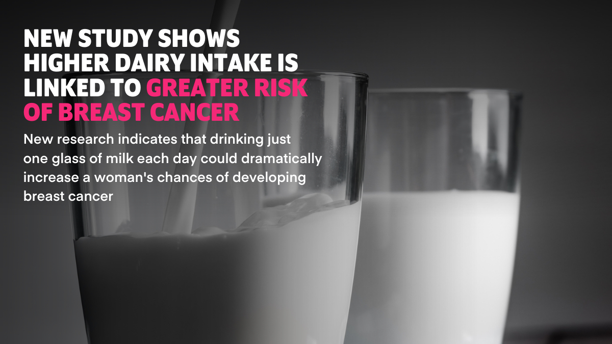 veganuary's tweet photo. A new study indicates that drinking just one glass of cow's milk 🥛 each day, could dramatically increase a woman's chances of developing breast cancer. ❗ Read more: https://t.co/VMgKzY9X8u https://t.co/zcui7yjru0