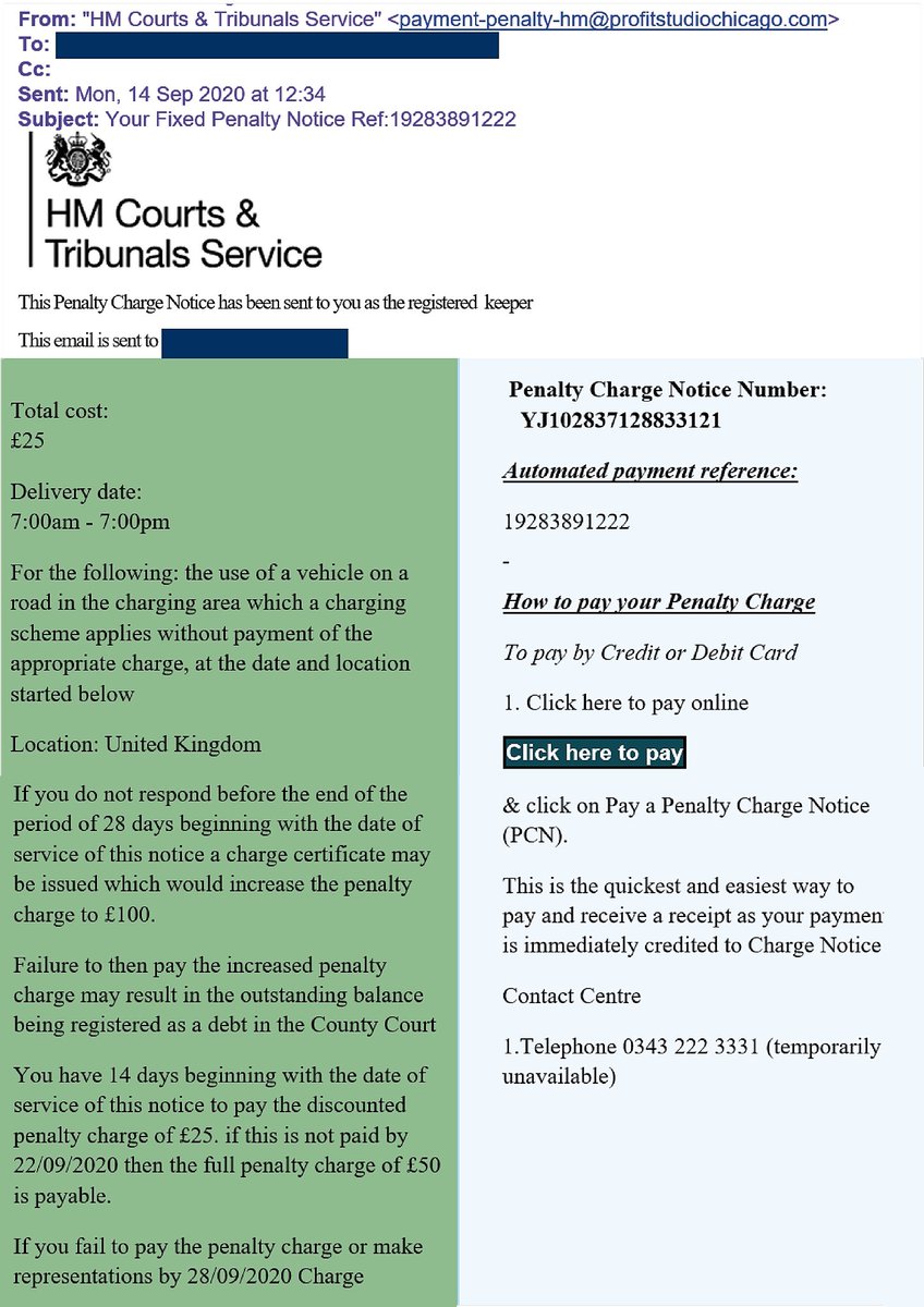 We have received reports that fake fixed penalty notices, such as the below, are being sent via email
We could encourage anyone who receives a notice and believes it to be fake, to report this to Action Fraud here orlo.uk/oIUJw
See full post ➡️ orlo.uk/GlDrT