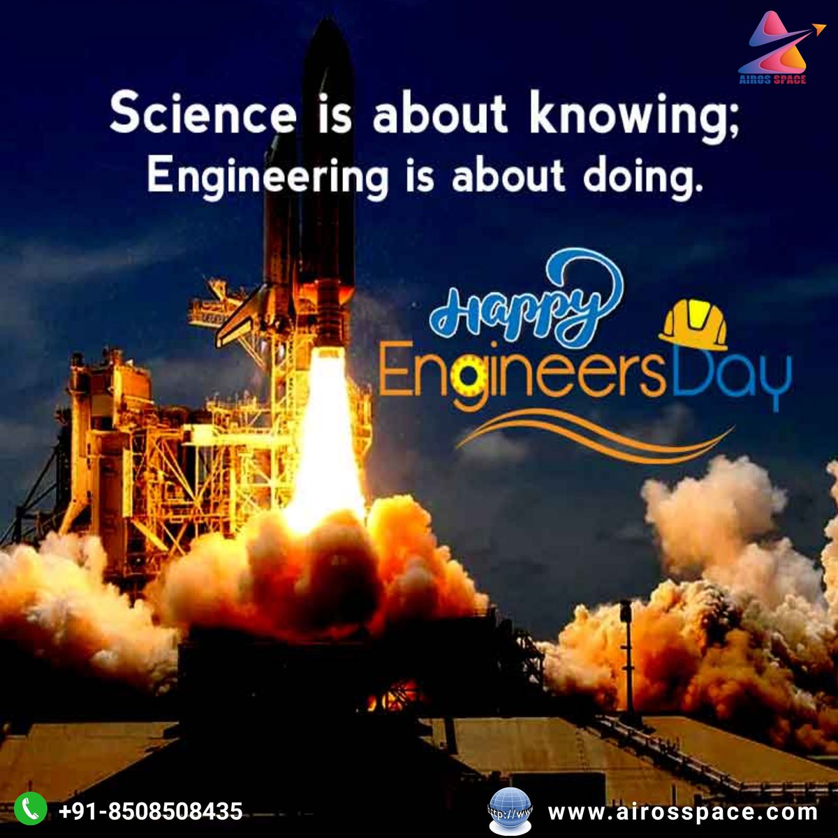 airosspace's tweet photo. Happy Engineers Day 

#airosspace #drone #happyengineersday #ai #R&amp;D #engineers https://t.co/FvNSdDmIUA