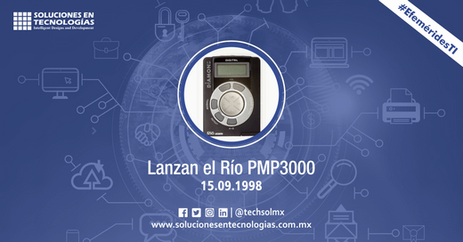 techsolmx's tweet photo. Un día como hoy (15/09/1998): Diamond Multimedia lanzaba el Rio PMP300, de los primeros reproductores de audio digital portátil de MP3, con pantalla LCD y teclado circular con botones de control https://t.co/X03rqGL4wu
#SomosSoluciones #EfeméridesTI #DiamondMultimedia #RioPMP300 https://t.co/6yJlfLNGfd