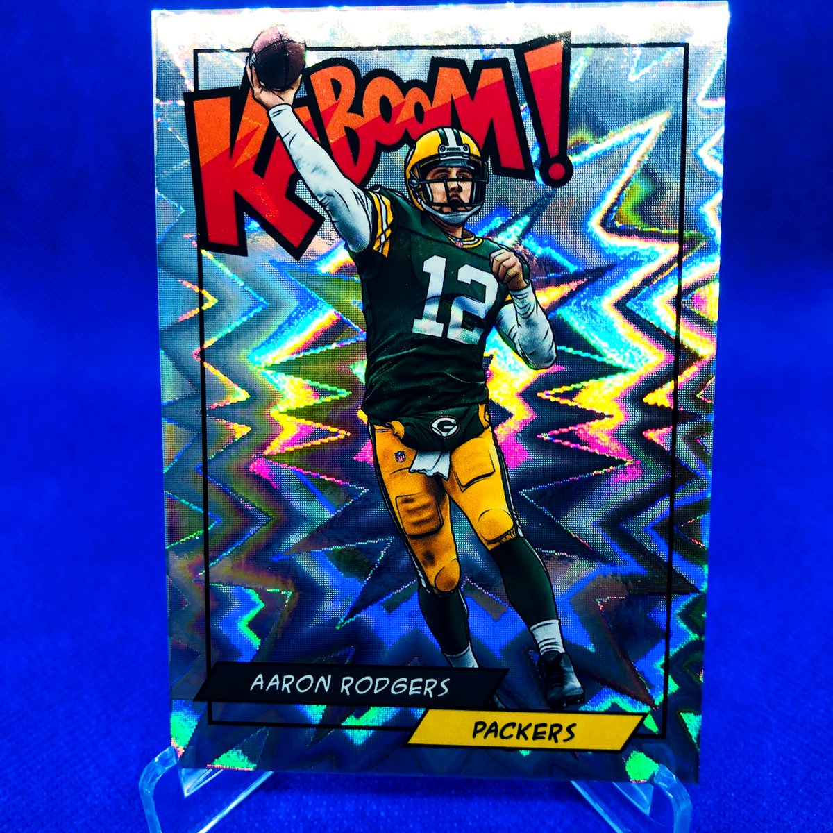 GarciaStudios's tweet photo. KABOOM! Aaron Rodgers is BACK on the scene my friends! So happy to see it and happy to have him find his GROOVE again! GO PACK GO! 🏈🏈🏈🏈
--------------------------------------------
#ebaypurchase for my PC
#greenbay #packers #aaronrodgers #thehobby #tradingcards #football https://t.co/LyRyXwUZFn