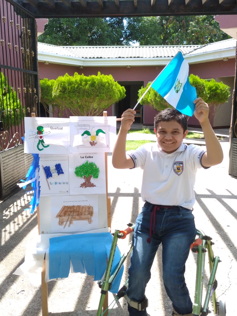 Remember Christopher from our post, yesterday?! Well TODAY is Guatemala's Independence Day, and and this little drummer boy is pretty pumped to be showing his national pride. Did we mention that Christopher is an avid coloring artist!? 🇬🇹. 🎉  #guatemala #allcountriesmatter