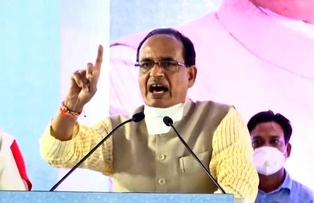 MP CM Shivraj Singh Chouhan During Ann Utsav Inauguration Ceremony