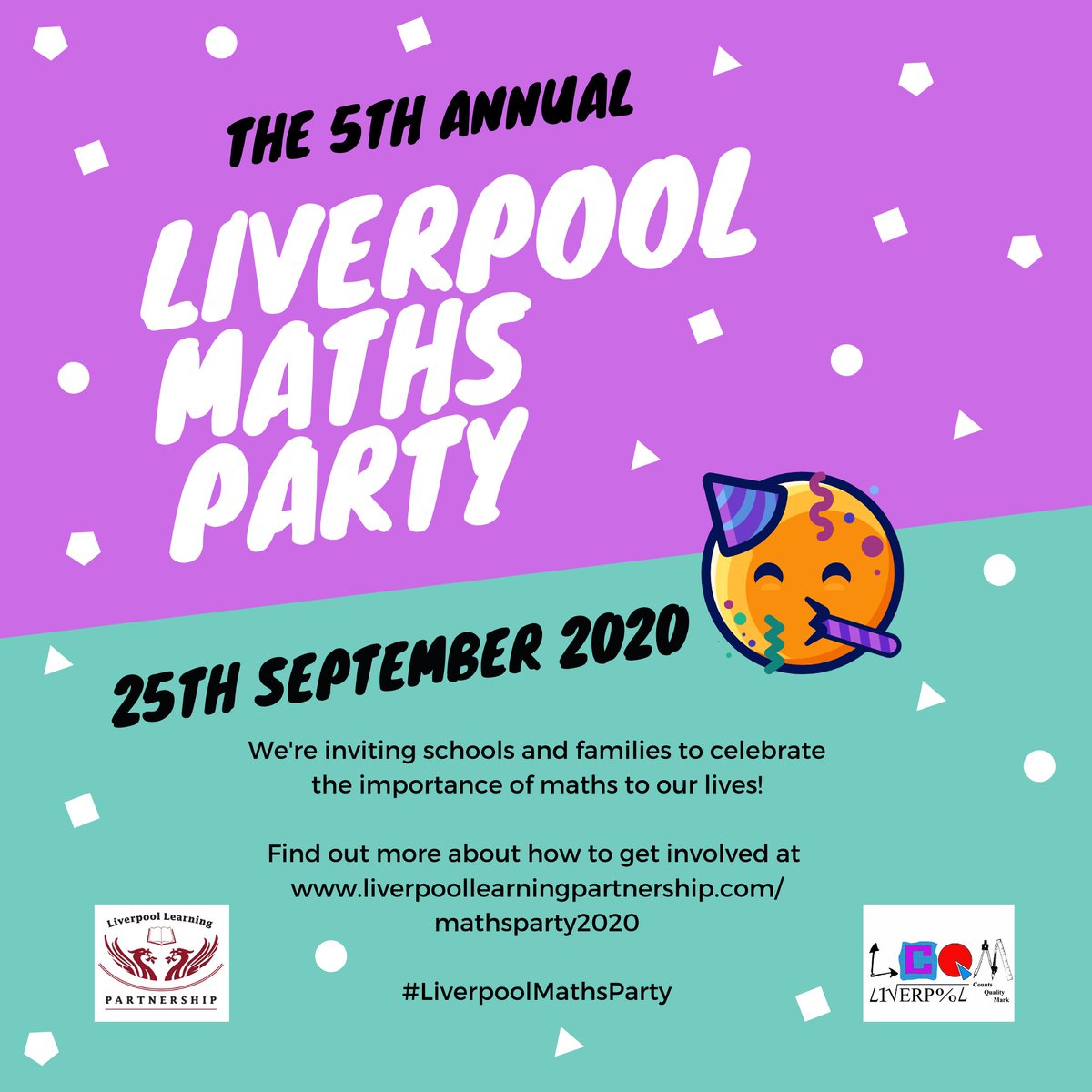 llpartnership's tweet photo. Get in the party spirit! Join in with the #LiverpoolMathsParty https://t.co/scrgTxafdA https://t.co/vvjR1vWLJT