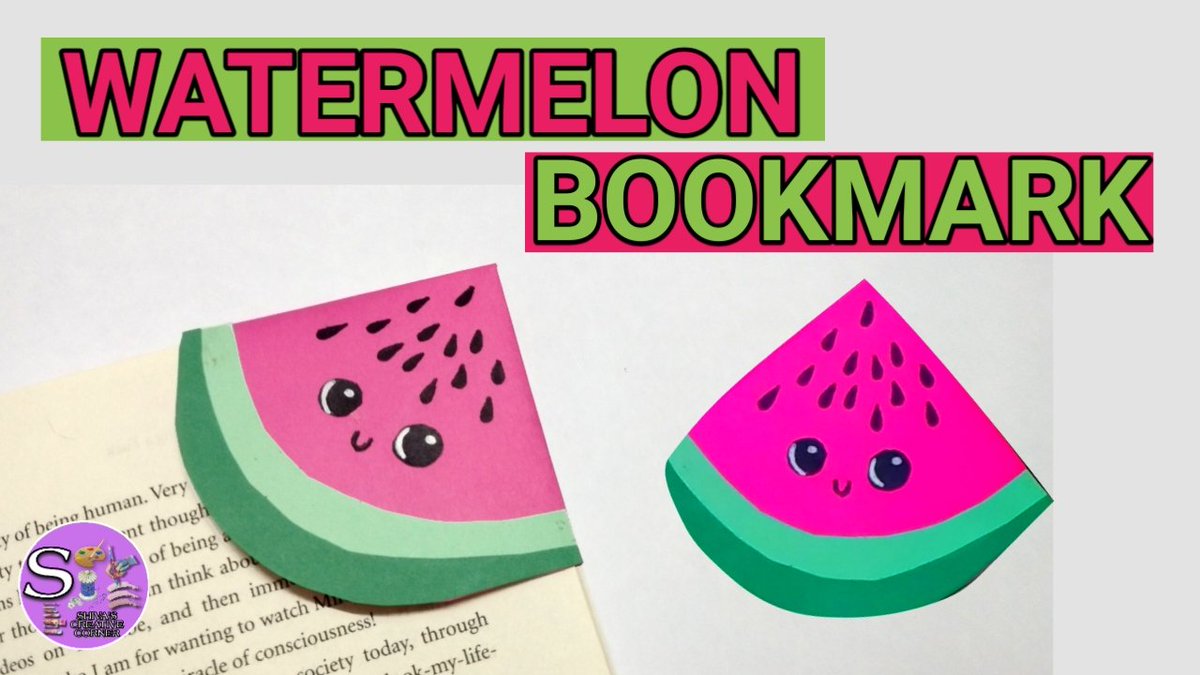 Shivas_creative's tweet photo. Have fun making these cute Watermelon bookmark at home

Link
https://t.co/6TysmTCnvT

#diybookmark #diycrafts #cornerbookmarks #watermelonbookmark #DIY #shivascreativecorner #papercrafts #papercraft #YouTube #youtubechannel #YouTuber https://t.co/rwr7GCWImR