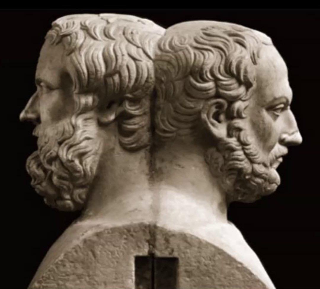 BasilioNovarti's tweet photo. Διπλός ερμός με τις κεφαλές των Ελλήνων ιστορικών Ηροδότου και Θουκυδίδη.Αρχαιολογικό Μουσείο Νάπολης.* https://t.co/wfNYgkNCPB