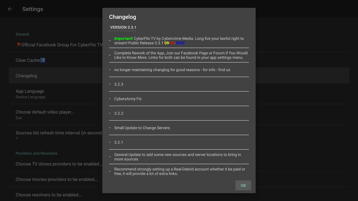 hometeq_ca's tweet image. #CyberFlixTV released version 3.3.1 on Sep 8 (cyberflix.me) . Tested it successfully on our #A95X F3 and #Tanix #TX3 #Android 9.0 #TVBOX. Everything seems to be working again. Details at hometeq.ca/cyberflix/.