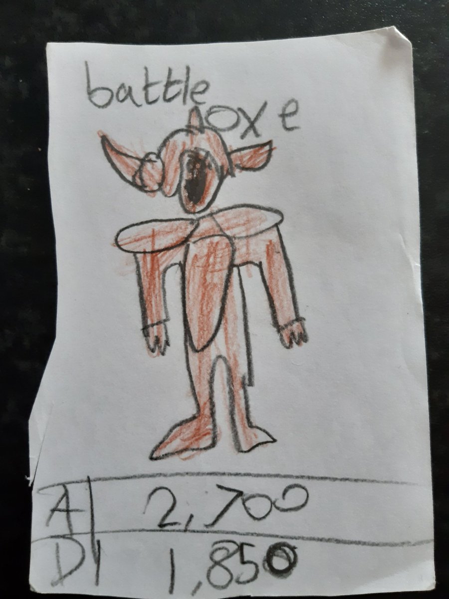 Day 39: "Battle Ox"You may call colouring everything in brown lazy, but I call it ingenuity.