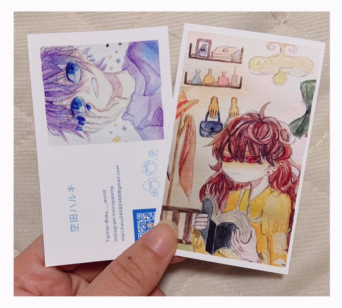 名刺作りました〜!!めちゃ可愛い...
10月の企画展に置いていただく予定です☺️企画展に関してはまた後日詳しくお知らせしますね? 