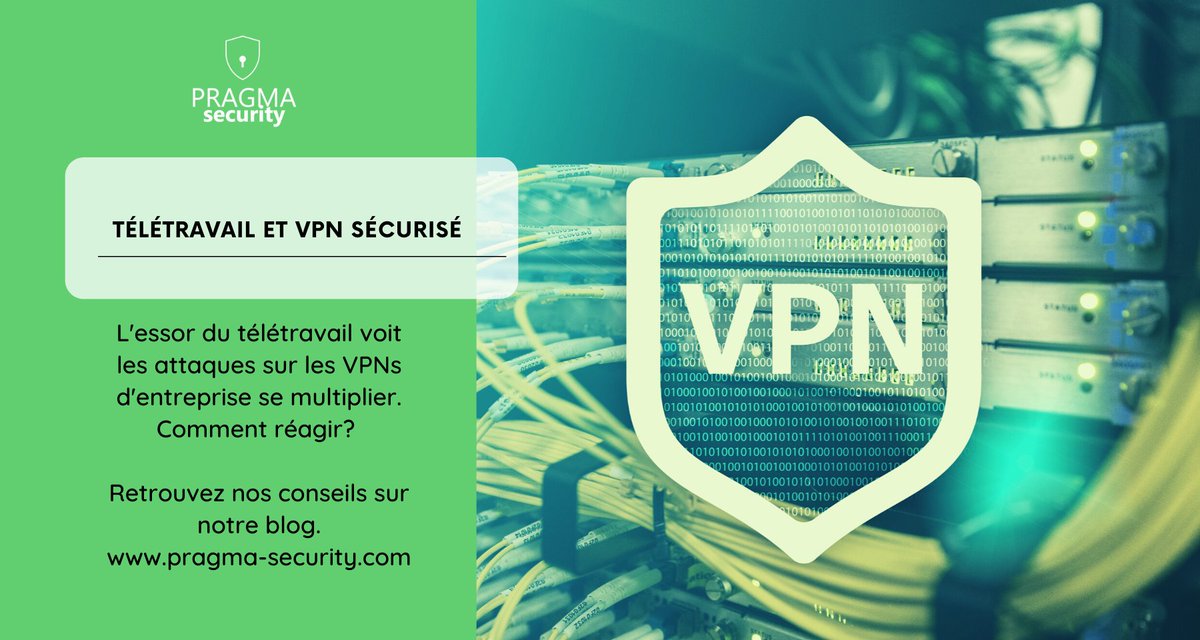 PragmaSecurity's tweet photo. Comment sécuriser vos accès VPN à l'ère du télétravail?
Nous vous répondons dans notre dernier article de blog:
https://t.co/wWPCW7g2PT

#teletravail #vpn #cybersecurité #ddos https://t.co/9FeqnnymUQ