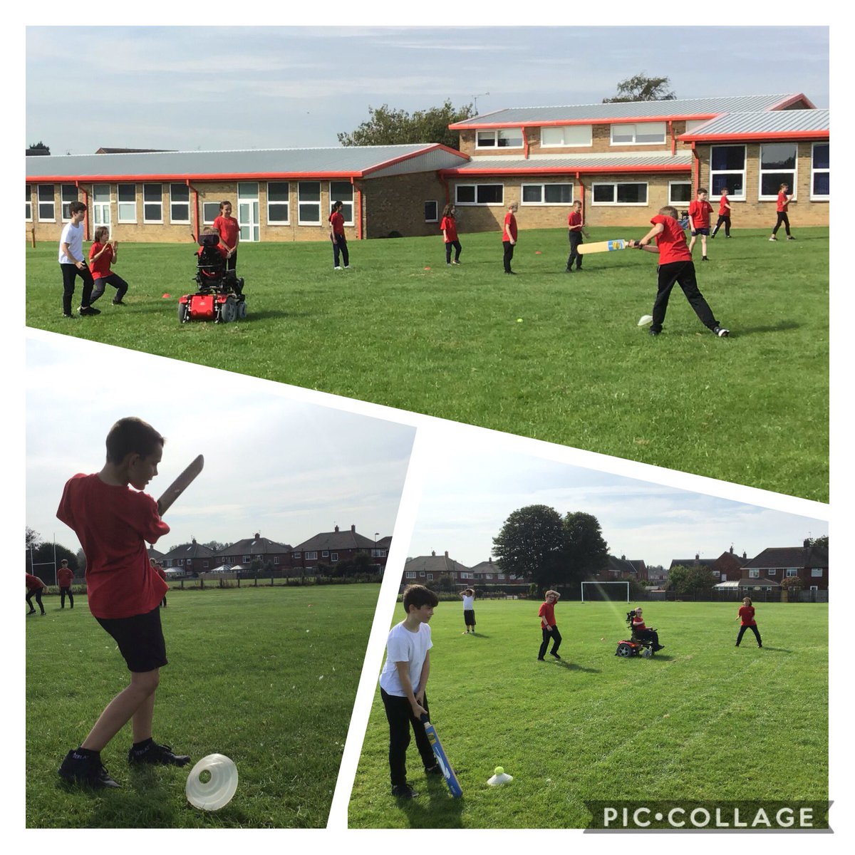 Monkhouse_PE's tweet photo. @mhpsyear5 Enjoyed some fun in the sun while developing their batting skills. https://t.co/SRNNUn7QVj