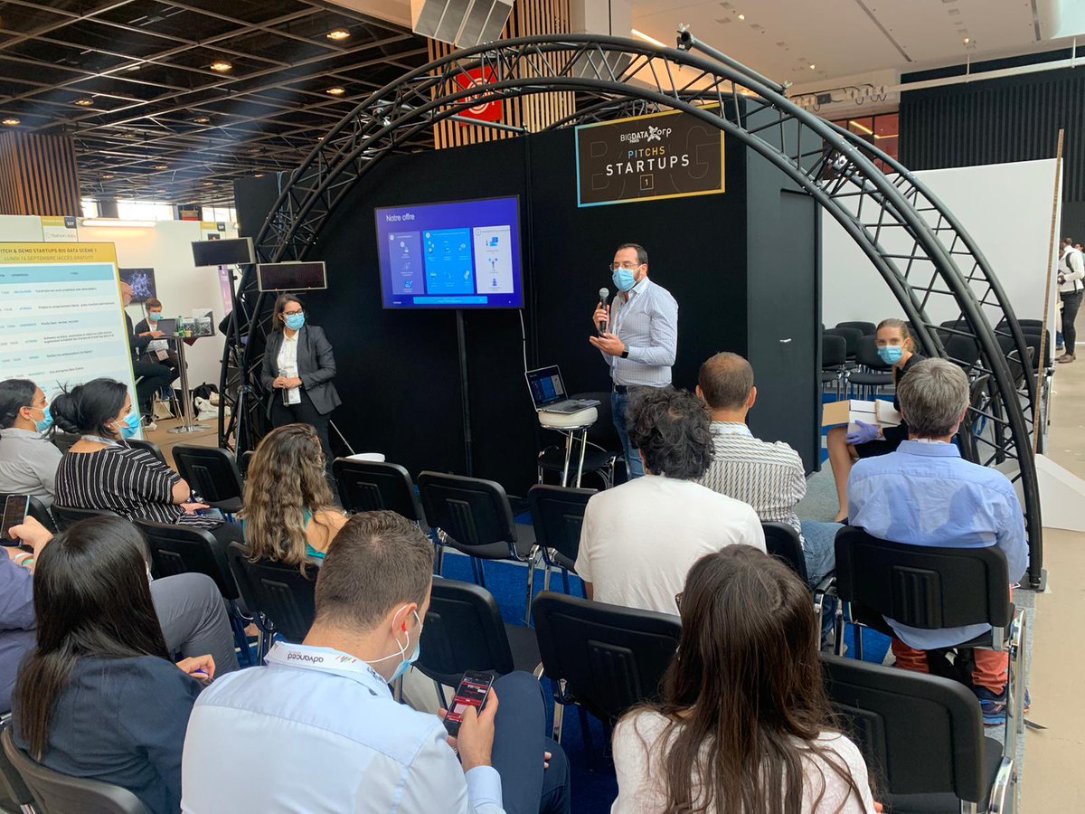 Hello 👋
Merci à toutes les personnes présentes à notre pitch 🏆 du salon <a href="/bigdataparis/">BIG DATA & AI PARIS</a> 2020.
Présentation de notre Start Up et notre retour d'expérience Big Data &amp; IA au service de l'Assurance.
Et en avant première présentation de l'outil <a href="/SLYCS_FR/">SLYCS</a> sponsorisé par <a href="/SMARTTEEM_FR/">SMART TEEM</a>.