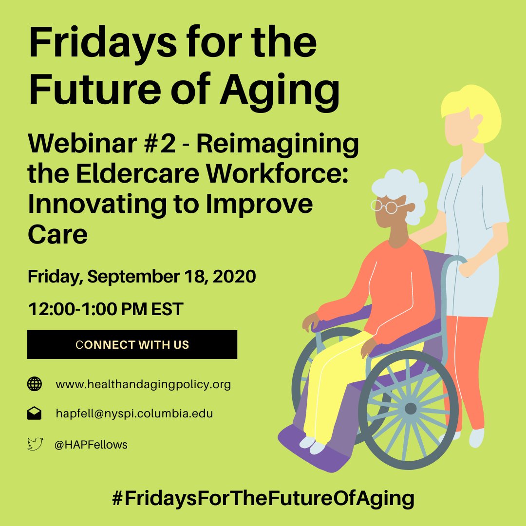 HAPFellows's tweet photo. @HAPFellows & @ElderCareTeam are excited for our expert panel on #DirectCareWorkforce this Friday, 9/18 at 12pm EST w/ speakers from @PHInational, @DoleFoundation & ONC. #HealthIT #Aging #LongTermCare #ElderCareTeam #HAPF #Veteranshealth. Sign up here!: https://t.co/m8cNIWtujj https://t.co/iuRtXtHIRI