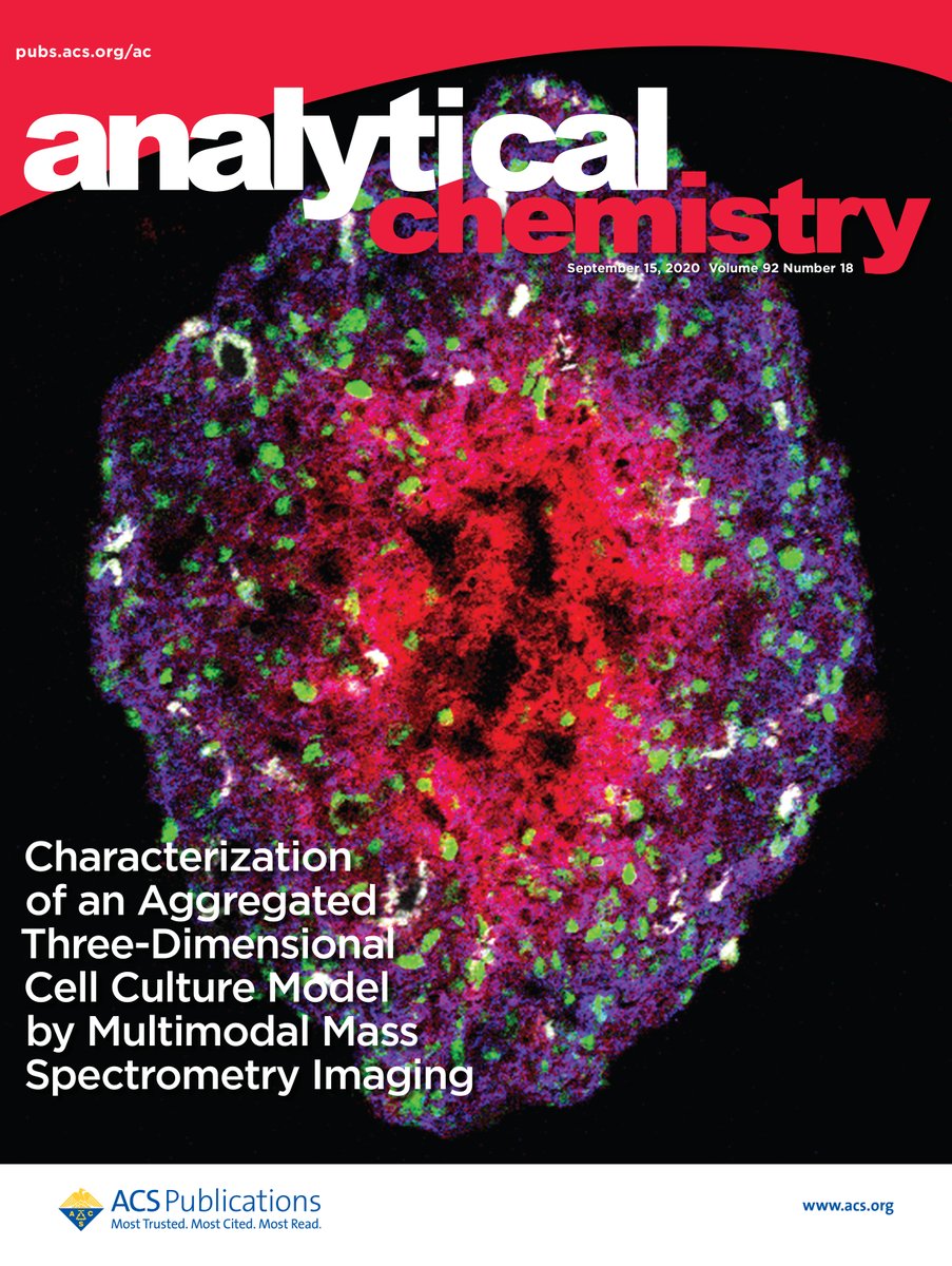 lucyellenflint's tweet photo. I am SO EXCITED to say that my CyTOF image of an aggregated 3D cell culture model is featured on the front cover of this months Analytical Chemistry @an_chem !! Massive thanks to @malc_rc @TheOtherDrX @LauraCole_MS @dave_thesmith @DuckettCJ @joe_ready @AstraZeneca 
@NC3Rs https://t.co/hLCnqcpXD6