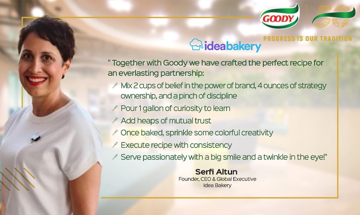 Goodycorporate's tweet photo. Our strategic brand partner, #IdeaBakery, is a trusted collaborator. Here’s a message from their Founder/CEO: “Our perfect recipe for an everlasting partnership empowers us to build brands and people, that serve to amaze. Keep amazing passionately!" #ExtendedGoodyians https://t.co/cJvHQmdK9k