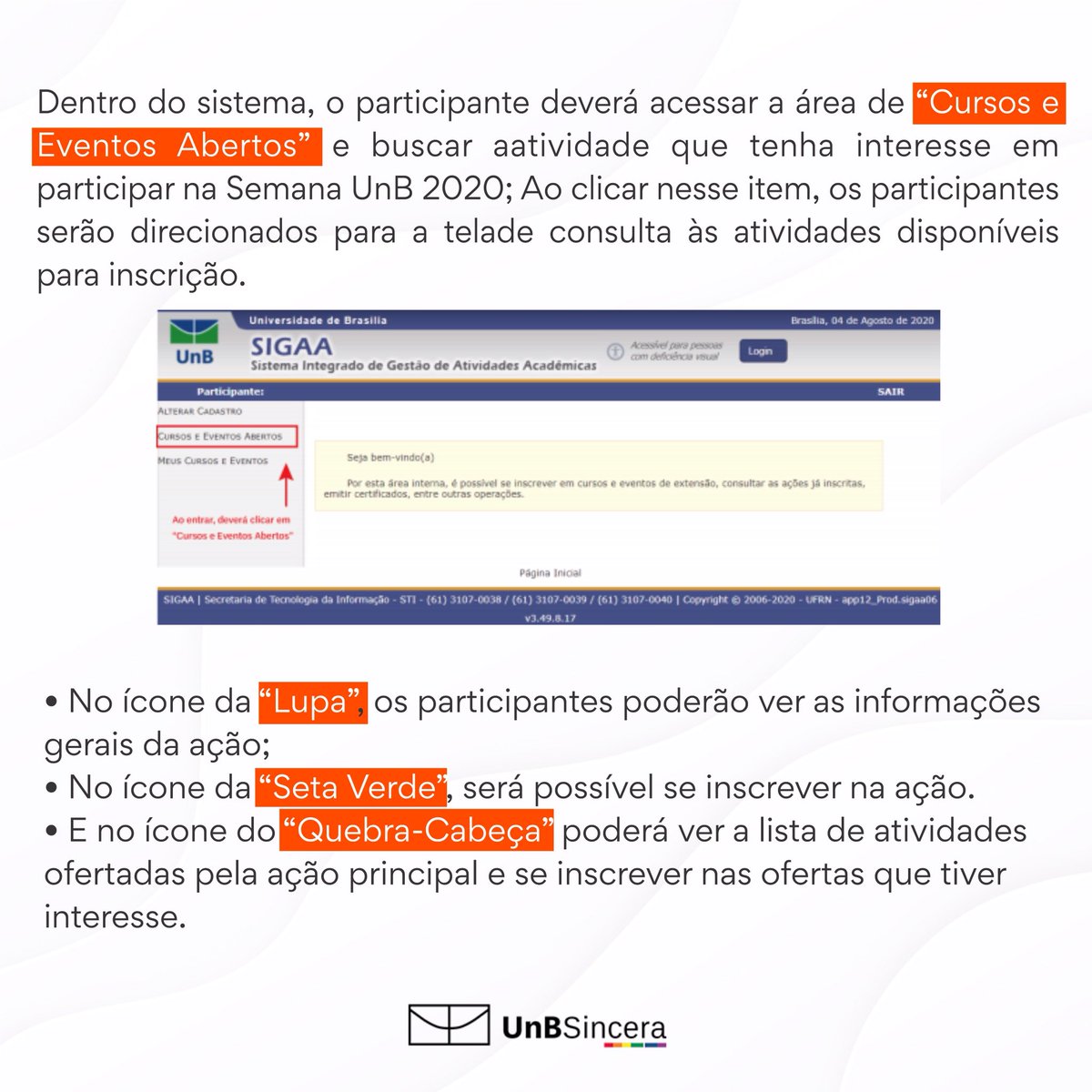 unbsincera's tweet photo. [SEMANA UNIVERSITÁRIA] Como se inscrever

RT pra ajudar 🧡 https://t.co/rI8114Lndv