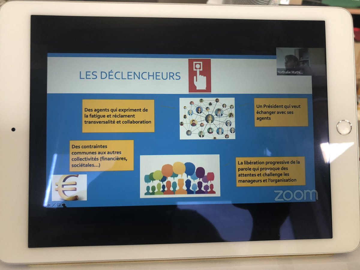 « Passer de l’envie à la quotidienneté : le cas de la Région Centre Val de Loire», intervention de Nathalie MATHIAS, coach professionnelle et consultante en #organisation🎤«L’idée c’est de prendre l’organisation à tous les niveaux pour en faire une communauté apprenante»
#EIT2020