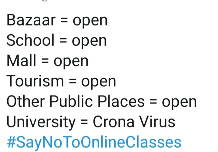 sanjranisaif's tweet image. Nhi leni Humen online classes

#SayNoToOnlineClasses