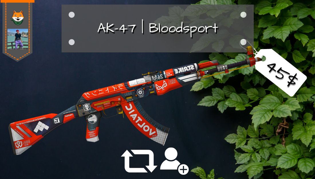 Snugtoes_'s tweet photo. 🐱45$ AK-47 | Bloodsport FT GIVEAWAY🐱

✅Follow @_DorisP_ + Me
✅Retweet + Like
✅Tag 1 Friend

🐱Ends In 5 Days🐱
#CSGO #CSGOGiveaway https://t.co/DM8zk8rRpM