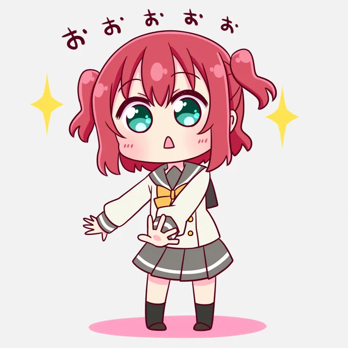久しぶりの袖に感動するルビィちゃん 
