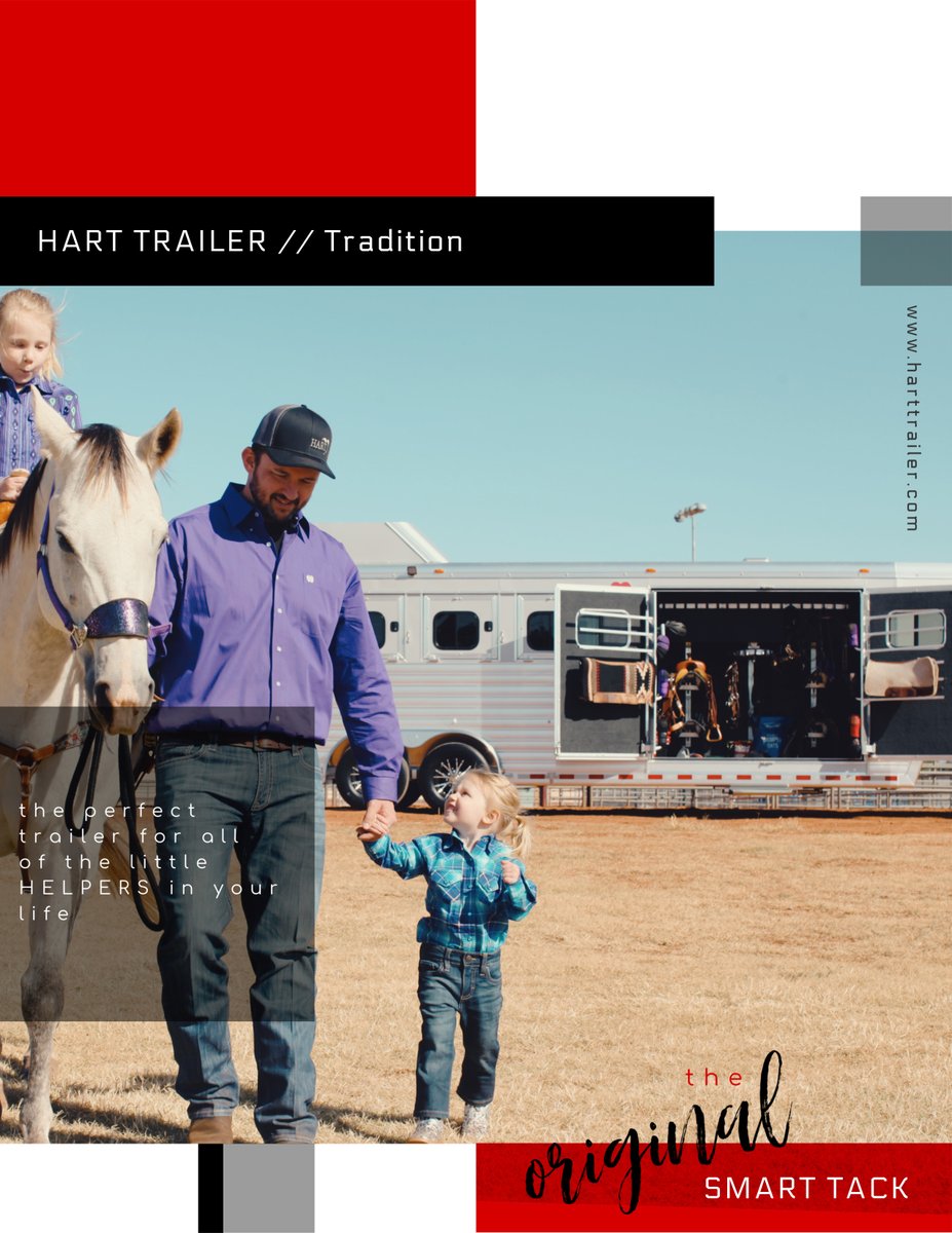 harttrailers's tweet photo. Little helpers in your life? We've got the perfect trailer for you and your family. Check out the ORIGINAL Smart Tack by Hart Trailer. Contact your Hart dealer today to visit one in person. #HartTrailer #Family #Rodeo #Horses #SmartTack #HartSmart https://t.co/R4sUSIoq4l