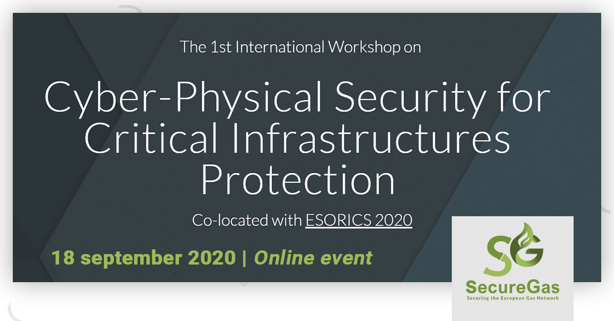 secure_gas's tweet photo. #SecureGas, as #ECSCI member, supports #CPS4CIP ๐
"The 1st International Workshop on Cyber-Physical Security for Critical Infrastructures Protection" Co-located with @ESORICS2020 ๐ 18/09
--
๐SESSION 4: Security Management & Governance
--
More info โถ๏ธ https://t.co/407ullGygq https://t.co/Mj8wjzXnOM