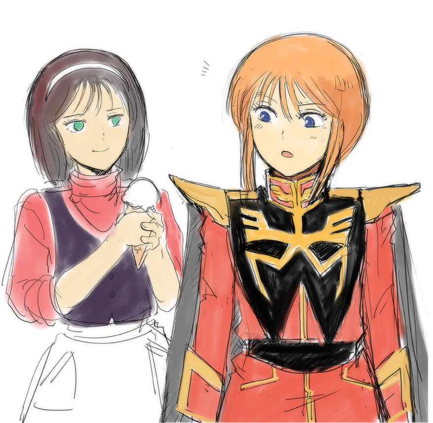 「プルツーとルチーナです。 」|ガチャMのイラスト