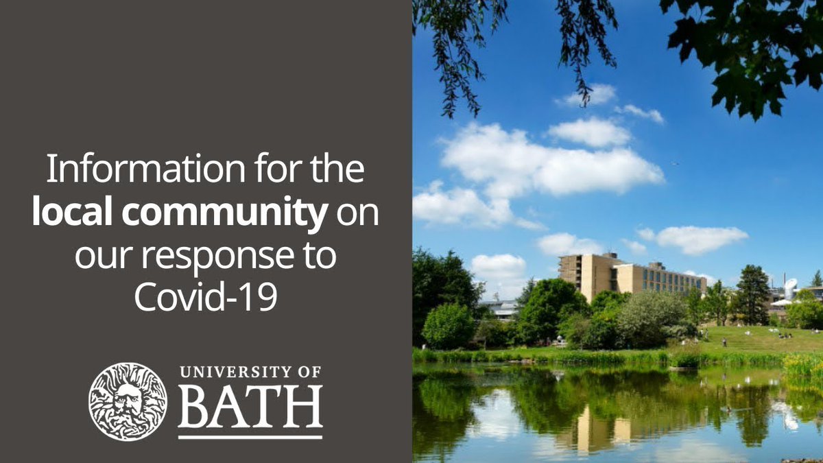 University of Bath (@uniofbath) on Twitter photo 📺Professor Bernie Morley, Deputy Vice-Chancellor, and and Freya Jackson, Community Officer at <a href="/thesubath/">The SU Bath</a>, share details for our local community on how the University has responded to the Covid-19 pandemic, and our plans for operating from September.
youtu.be/-slco_qNk1A 📺Professor Bernie Morley, Deputy Vice-Chancellor, and and Freya Jackson, Community Officer at <a href="/thesubath/">The SU Bath</a>, share details for our local community on how the University has responded to the Covid-19 pandemic, and our plans for operating from September.
youtu.be/-slco_qNk1A