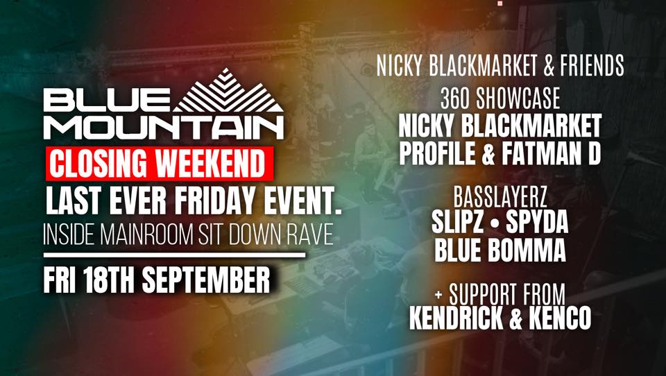 🗻 <a href="/nickyblkmkt/">nicky blackmarket</a> &amp; Friends Present The Last Ever Friday - 360 Showcase &amp; <a href="/BassLayerz/">BassLayerz</a>. - #DnB #DrumNBass 🗻 

facebook.com/events/7988463…